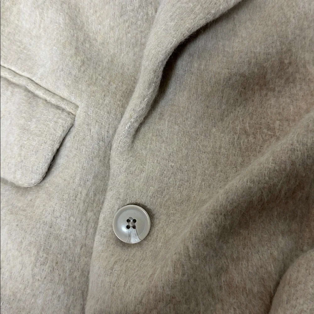 Future Collective Beige Wool Blend coat